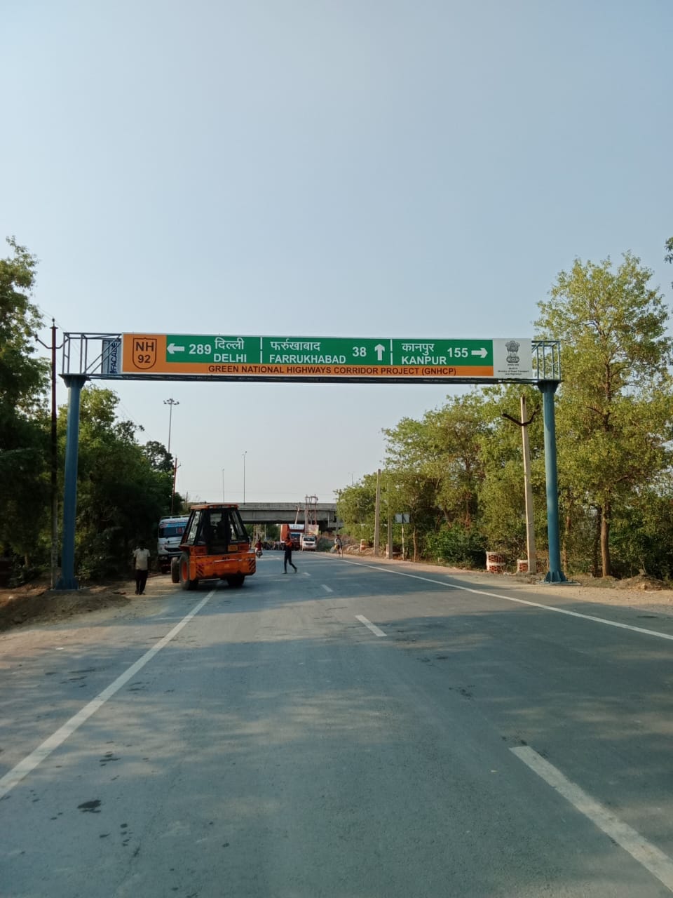 NH 92 Overhead Gantry Installation